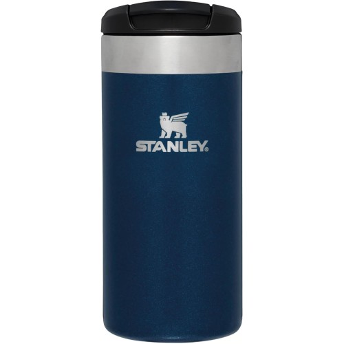 Stanley Aerolight Transit Thermal Mug, 0.35 L, Keeps Hot for 4 Hours, Dishwasher Safe, Coffee Mug To Go, Leak-Proof, Compatible with Standard Car Drink Holders, Thermos Flask, Blue