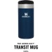 Stanley Aerolight Transit Thermal Mug, 0.35 L, Keeps Hot for 4 Hours, Dishwasher Safe, Coffee Mug To Go, Leak-Proof, Compatible with Standard Car Drink Holders, Thermos Flask, Blue