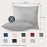 Dreamzie Cushion Cover 80 x 80 cm, Set of 2 - Pillowcases 80 x 80 cm, Grey with Soft Microfibre Zip, 80 x 80 cm Pillow Cover