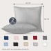 Dreamzie Cushion Cover 80 x 80 cm, Set of 2 - Pillowcases 80 x 80 cm, Grey with Soft Microfibre Zip, 80 x 80 cm Pillow Cover