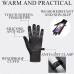KASESSS Winter Cycling Gloves Men Women Waterproof Gloves Touchscreen Winter Gloves with Fleece Lining, Thermal Cycling Gloves, Windproof Cycling Gloves Men for Outdoor Sports, Black