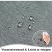 AooHome Washable Tablecloth, Grey Tablecloths, 100 x 140 cm, Linen Look, Polyester Tablecloth, Water-Repellent with Lotus Effect, Durable Scratch-Resistant for Living Room, Dining Room, Balcony,