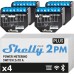 Shelly Plus 2PM | WiFi 2 Channels Smart Relay Switch | Shutter Switch with Power Consumption Measurement | Home Automation | Google Home Alexa Accessories | iOS Android App (Pack of 4)