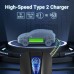 Tera EV Charger Type 2 11 KW Home Charging Station Wallbox Charging Cable Electric Car with Cable Holder Charging Cable 3-Phase CEE Plug 16A 5Pin Cable for EVs and PHEVs Q8 Black