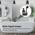 CAUTIOUS Soap Dispenser Black Washing Up Liquid Dispenser Kitchen Sink Organiser with Brush and Washing Sponge Soap Dispenser Sink