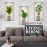 Fyihoxi Pack of 3 Wall Stickers Plants, 3D Wall Stickers with Green Plants, 45 x 23 cm, 3D Effect Wall Sticker Plants for Kitchen, Bedroom, Office, Wall Decoration