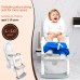 talifoca Children's Toilet Seat Toilet Trainer with Stairs, Upgraded Children's Toilet for Boys and Girls, 2-in-1 Children's Toilet Seat with Stairs, Splash and Non-Slip Running Board