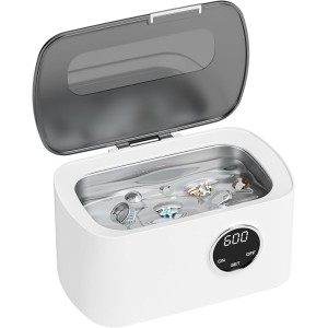 Ultraschallreinigungsgerät Ultraschallreiniger 600ml Ultraschallbad Ultrasonic Cleaner Mit 5 Zeitfunktionen für Brille Schmuck Uhren