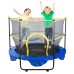 VEVOR Trampoline Garden Trampoline 1180 x 1524 x 1524 mm, Trampoline with Safety Net 70 kg Weight Load Capacity Fitness Trampoline, Children's Trampoline Toddler Trampoline Blue