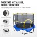 VEVOR Trampoline Garden Trampoline 1180 x 1524 x 1524 mm, Trampoline with Safety Net 70 kg Weight Load Capacity Fitness Trampoline, Children's Trampoline Toddler Trampoline Blue