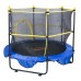 VEVOR Trampoline Garden Trampoline 1180 x 1524 x 1524 mm, Trampoline with Safety Net 70 kg Weight Load Capacity Fitness Trampoline, Children's Trampoline Toddler Trampoline Blue