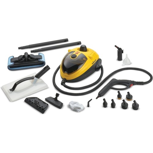 WAGNER Power Steamer 915 E, Multifunctional Steam Cleaner with 18 Accessories, Steam Pressure 3.5 Bar, Steam Time Approx. 40 Minutes, 1.2 L Tank, 2.4 m Hose, 1500 W