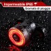 EBUYFIRE Rear Running Light, USB Rechargeable & Waterproof Rear Light, 5-6 Lighting Modes for Road and Mountain Bike