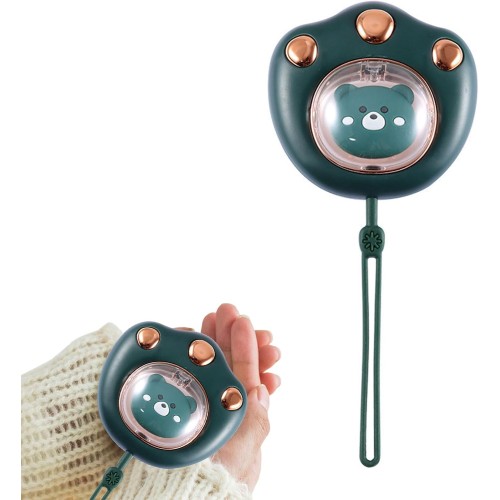 USB затоплящ ръцете затоплящ ръцете електрически затоплящ ръцете Power Bank Pocket Warmer електрически презареждаем 2 температури регулируем многократна употреба жени деца зелен