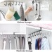 CANGCANG Cup Holder, 3 Pieces Kitchen Cabinet Organiser, Cupboard Insert, Cup Holder Hooks, No Drilling, 6 Hooks, Cup Hanging Cup Stand, for Hanging Cups, Coffee Cups, Mugs (White)
