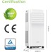 Comfee Breezy Cool Pro 2.0 Mobile Air Conditioner, 7,000 BTU, 2.0 kW, Cooling, Ventilating & Dehumidifying, App Control, Room Size up to 68 m³ (25 m²), with Exhaust Hose