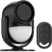 Luckydeer Motion Sensor 125dB Wireless Home Alarm Wireless with Remote Control Siren for Garage Door Window Outdoor (Black)