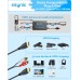eSynic HDMI Audio Extractor 4K HDMI Audio Extractors ABS HDMI to Audio Converter HDMI to 3.5 mm Adapter with 3.5 mm to RCA Cable 4K @ 30Hz/1080p for TV Monitors Projectors