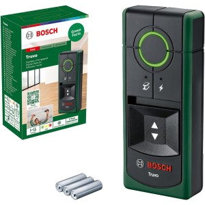 Bosch Ortungsgerät Truvo der 2. Generation (einfache Ein-Knopf-Bedienung, einfaches Orten von stromführenden Kabeln und Metallobjekten, Wandscanner bis 70mm, im Karton)