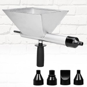 Electric Mortar Sprayer, Steel Alloy Mortar Press with 4 Nozzles, Portable Electric Mortar Grout Gun for Doors and Windows, Masonry, Floor Grouting
