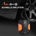 Compressor 12 V, Portable Air Compressor Car Tyre Pump with 3 Nozzle Adapters and Digital LED Lights for Car Tyres and Other Inflatable Products