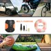 Compressor 12 V, Portable Air Compressor Car Tyre Pump with 3 Nozzle Adapters and Digital LED Lights for Car Tyres and Other Inflatable Products