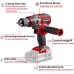 Einhell Professional Cordless Drill TP-CD 18/80 Li BL-Solo Power X-Change (18 V, Brushless, 80 Nm, 13 mm Chuck, 2 Gears, 19 Torque Levels, Drill Level, without Battery)