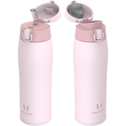 Super Sparrow Stainless Steel Drinking Bottle, 350 ml, 500 ml, 750 ml, BPA-Free, Leakproof, for Sports, On the Go, School, Outdoor, Office, Home