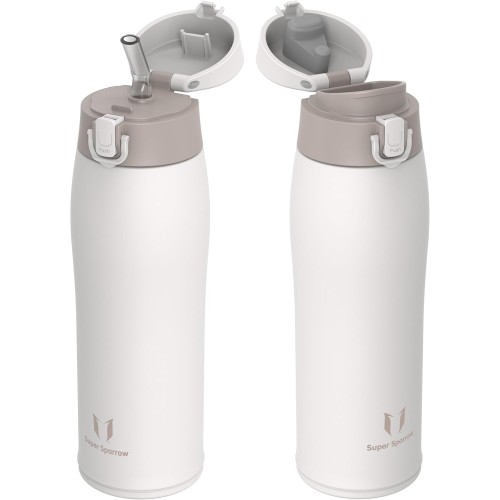 Super Sparrow Stainless Steel Drinking Bottle, 350 ml, 500 ml, 750 ml, BPA-Free, Leakproof, for Sports, On the Go, School, Outdoor, Office, Home