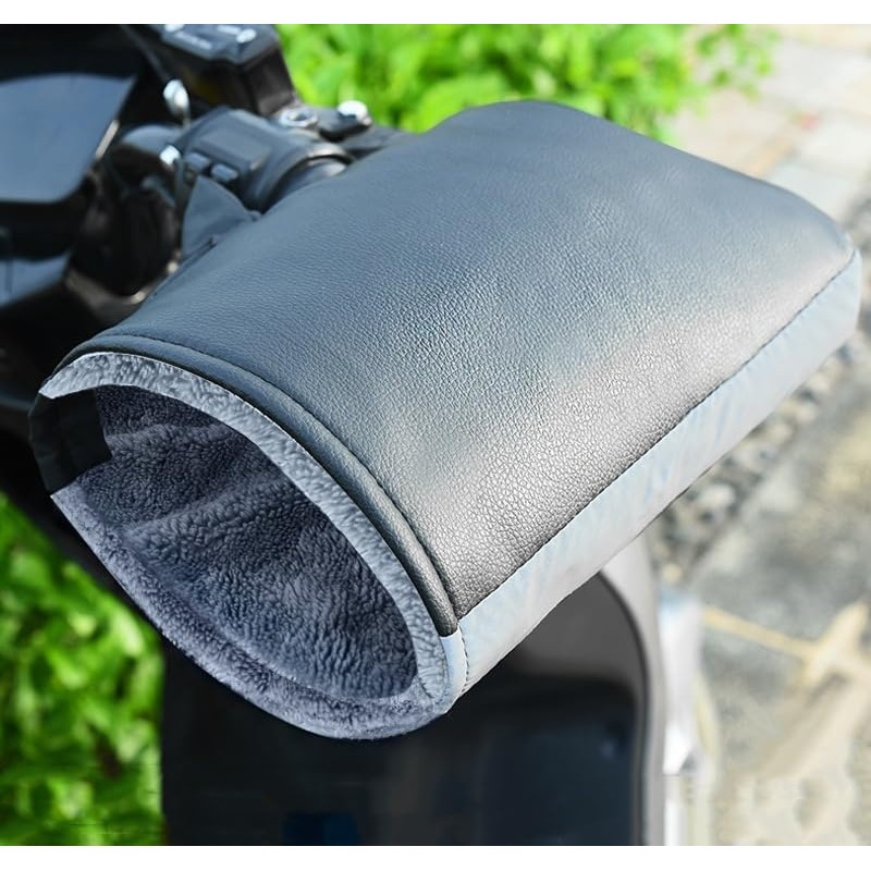 OBEST lenkerhandschuhe lenkerstulpen Motorrad lenkerstulpen Roller motorradhandschuhe Winter,wasserdicht und Winddicht mit reflektierendem Band,Thermo winterhandschuhe Herren und Damen