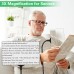 changshengda Magnifying Glass with Clip for Reading, 3 x Flexible Gooseneck Magnifier, Side Magnifier for Reading Small Print for Seniors with Poor Vision with Aging Eyes