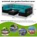 VDISRR Garden Furniture Cover, 280 x 210 x 74 cm, Winterproof and Waterproof Protective Cover for Garden Furniture with Ventilation Window, Robust 600D Oxford Tarpaulin, Perfect Protection for Garden