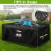 VDISRR Garden Furniture Cover, 280 x 210 x 74 cm, Winterproof and Waterproof Protective Cover for Garden Furniture with Ventilation Window, Robust 600D Oxford Tarpaulin, Perfect Protection for Garden