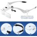 Vinabo Headband Magnifier with LED Light, Head Magnifier with - 5 Detachable Lenses (1.0x1.5x2.0x2.5x3.5x) for All Precision Works, Reading, Jeweler, Embroidery, Sewing, Jewelry