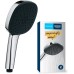 GROHE Vitalio 110 26926001 Shower Head 14 L per Min (Hand Shower with 2 Jet Types, Adjustable by Rotary Control, Universal Connection, Silicone Ring Protects Shower Head in the Falls), Square, Chrome