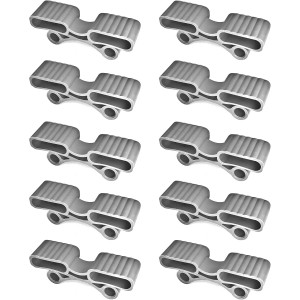 cyclingcolors 10x Slatted Frame Caps Holder 38 x 12 mm End Cap Holder Bed Flexible Rubber Grey Duo