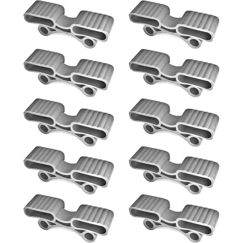 cyclingcolors 10x Slatted Frame Caps Holder 38 x 12 mm End Cap Holder Bed Flexible Rubber Grey Duo