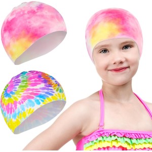 Waterproof Children's Swimming Cap Silicone Elastic Girls Swimming Hat