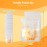 Vinabo Pack of 50 Breast Milk Bags, 250 ml Breast Milk Storage Bag, Milk Bag for Breast Milk with Spout for Breastfeeding, Self-Standing, Can Be Frozen, Pre-Sterilised