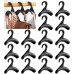 Regerly Handbag Hanger Hooks Cupboard 16 Pieces Hooks for Bags Backpacks Bags Hanger Bag Hanger for Hanging Backpacks School Bag Scarf Belt and Tie (Black, 16)