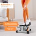 Niceday Mini Stepper for Home | Up-Down Swing Stepper with Power Ropes | Stepper Home Trainer with LCD Display | 2 in 1 Training Device up to 100 kg | Leg / Arm Trainer, Home Fitness Exercise