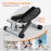 Niceday Mini Stepper for Home | Up-Down Swing Stepper with Power Ropes | Stepper Home Trainer with LCD Display | 2 in 1 Training Device up to 100 kg | Leg / Arm Trainer, Home Fitness Exercise