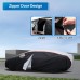 Sailnovo 10-Layer Car Cover Waterproof Full Garage Car Cover for Rain Sun Dust Protection UV Protection Outdoor Full Car Cover for Saloon Car Cover 470 x 178 x 150 cm (Length 452 to 470 cm)