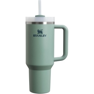 Stanley Quencher H2.0 Flowstate Drinking Bottle with Straw, 1.2 L, Thermal Mug, Cools for 11 Hours, 48 Hours, Ice Cooled, Dishwasher Safe, Thermos Flask, BPA-Free, Stainless Steel Drinking Cup, Shale