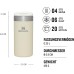 Stanley Aerolight Transit Thermal Mug 0.35 L - Keeps Hot for 4 Hours - Dishwasher Safe - Coffee Mug To Go Leak-Proof - Compatible with Standard Car Drink Holders - Thermos Flask - Cream