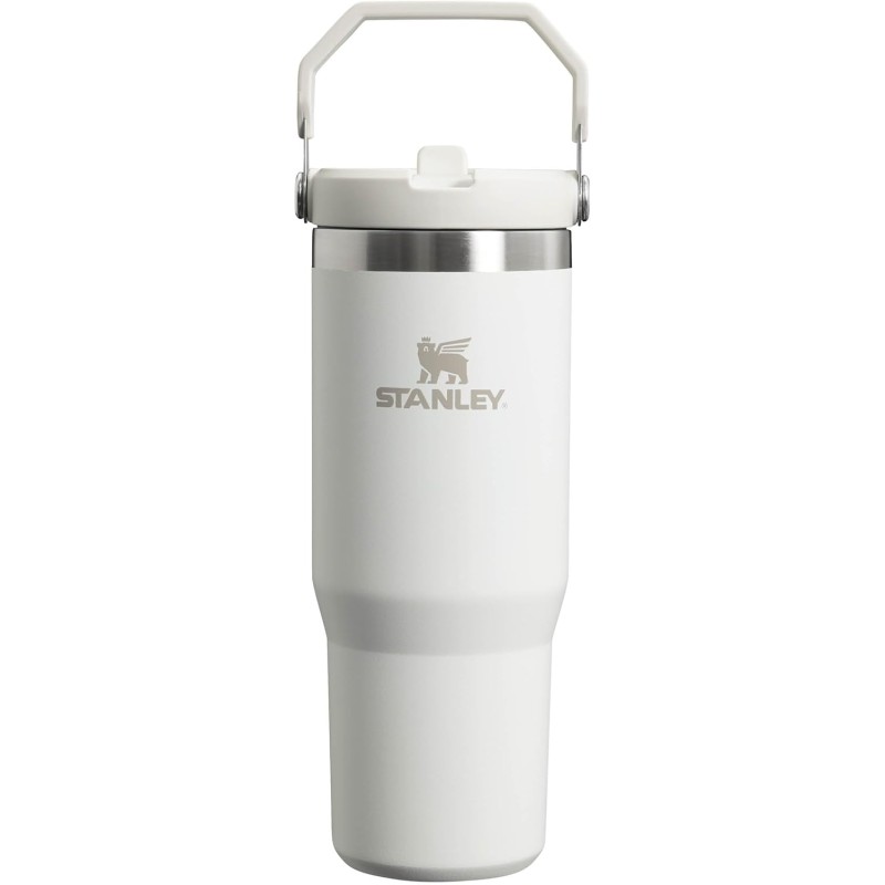 Stanley Iceflow Flip Stråvattenflaska med halm 0.89L - håller kallt i 12+ Timmar - läcktät - rostfritt stål vattenflaska - BPA-Fri resemugg - lätt att bära - Diskmaskin säkra - azurblå