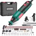 HYCHIKA 170W Rotary Tool, Variable Speed Rotary Tool Set and Flex Shaft, 173-Piece Accessory Set and Multi Tool with 8000-35000 RPM, Perfect for Cutting, Detail Grinding