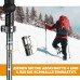 COVACURE Hiking Poles, Walking Poles, Nordic Walking Poles, 110-130 cm, Foldable, Adjustable, Telescopic, Lightweight, with Rubber Buffer for Men and Women (2025Upgrade Model)