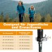 COVACURE Hiking Poles, Walking Poles, Nordic Walking Poles, 110-130 cm, Foldable, Adjustable, Telescopic, Lightweight, with Rubber Buffer for Men and Women (2025Upgrade Model)