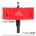 Hole Saw 100 mm, HSS M42 Bi-Metal High-Speed Steel Hole Drill Bit for Wood, Plastic, Drywall and Drywall, Red